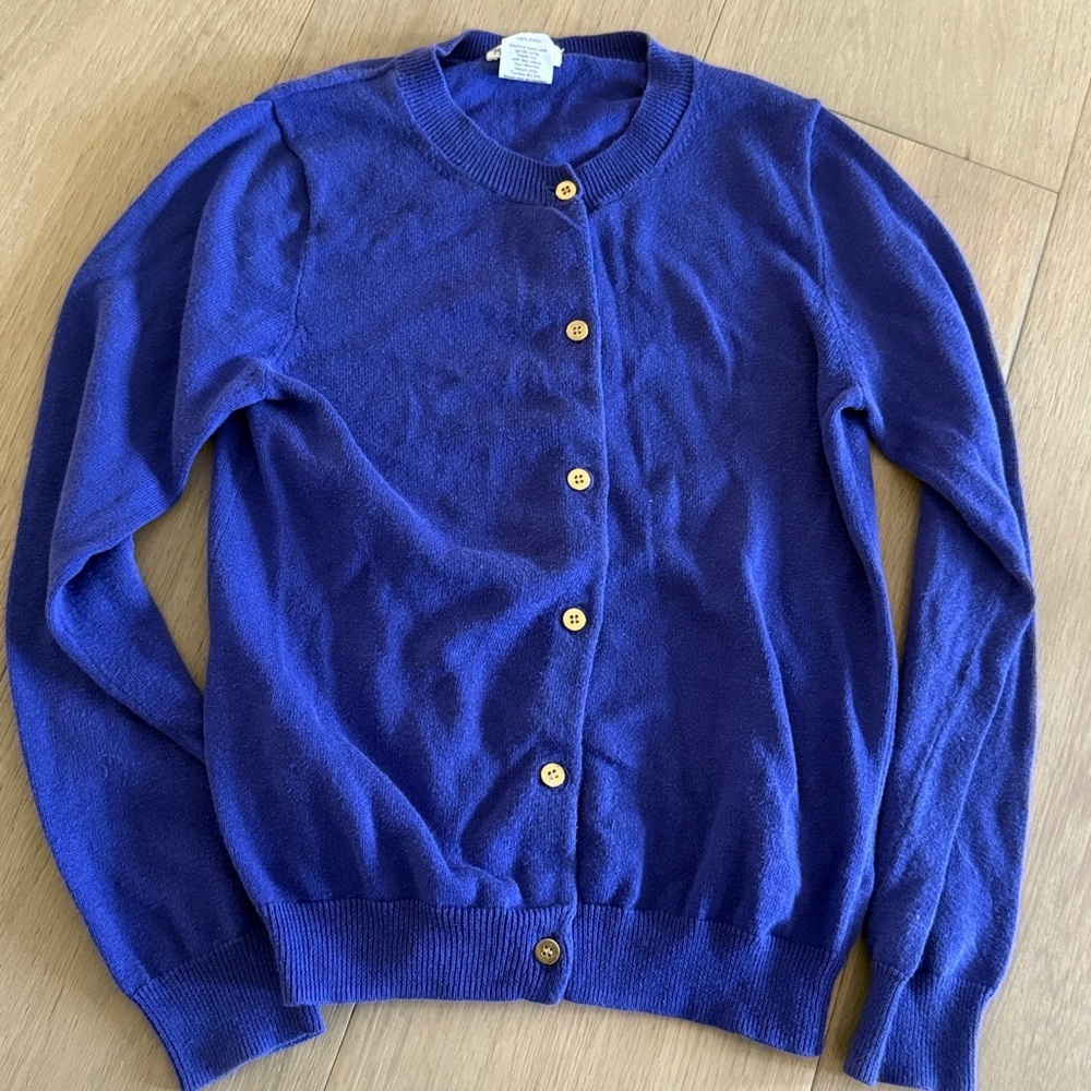 J. Crew CREWCUTS Cardigan Sweater Girls Size 10 Button Up Purple